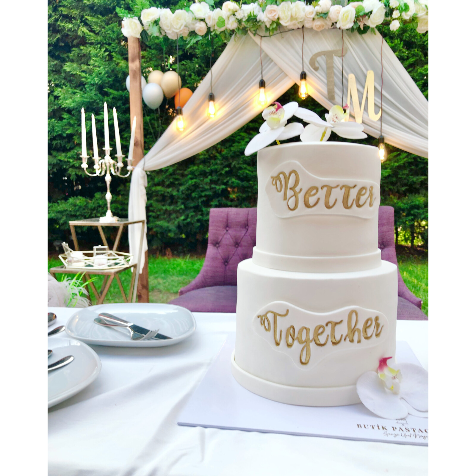 Better Together Yazılı Tasarım Pasta