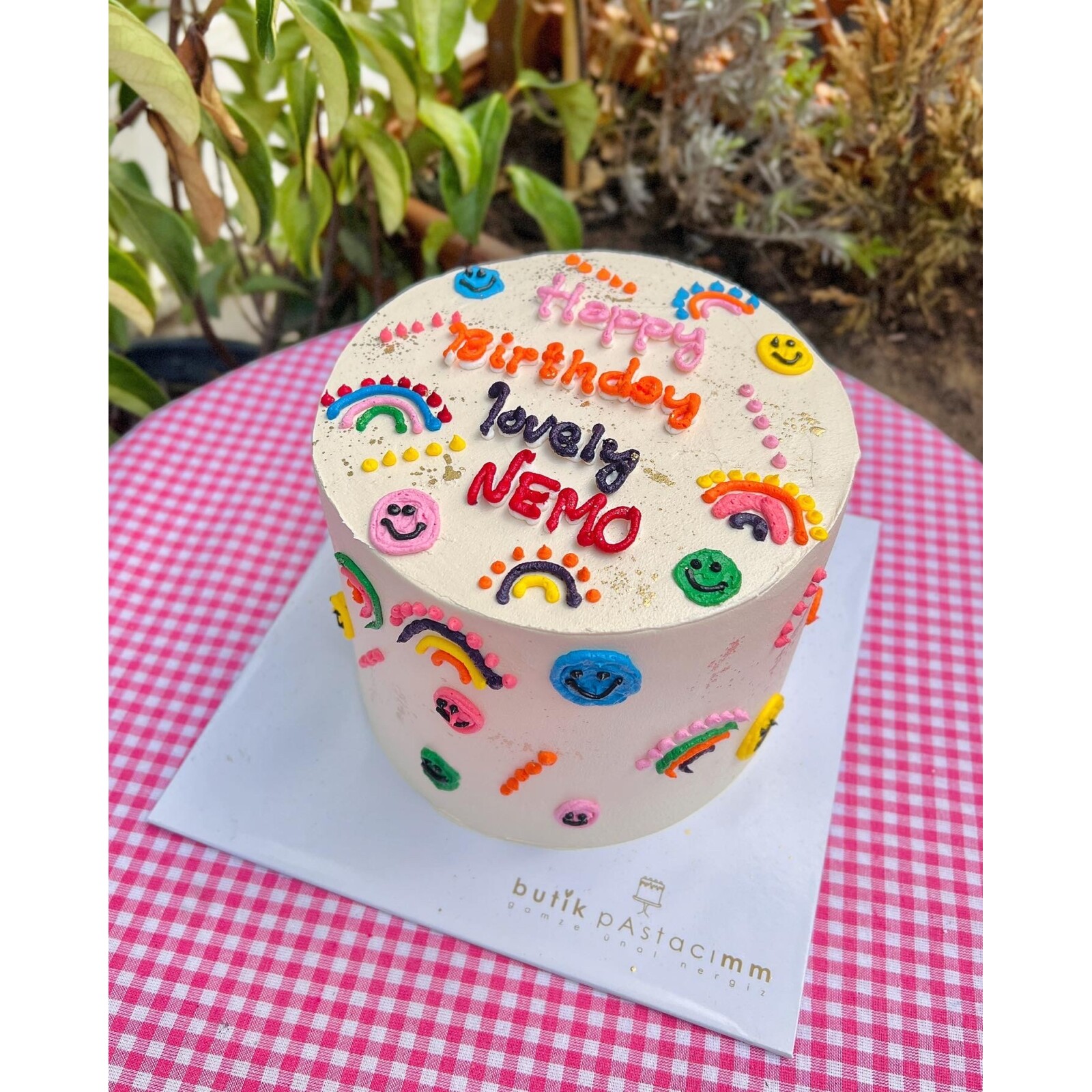 Çocuklara Özel Yazılı Pasta