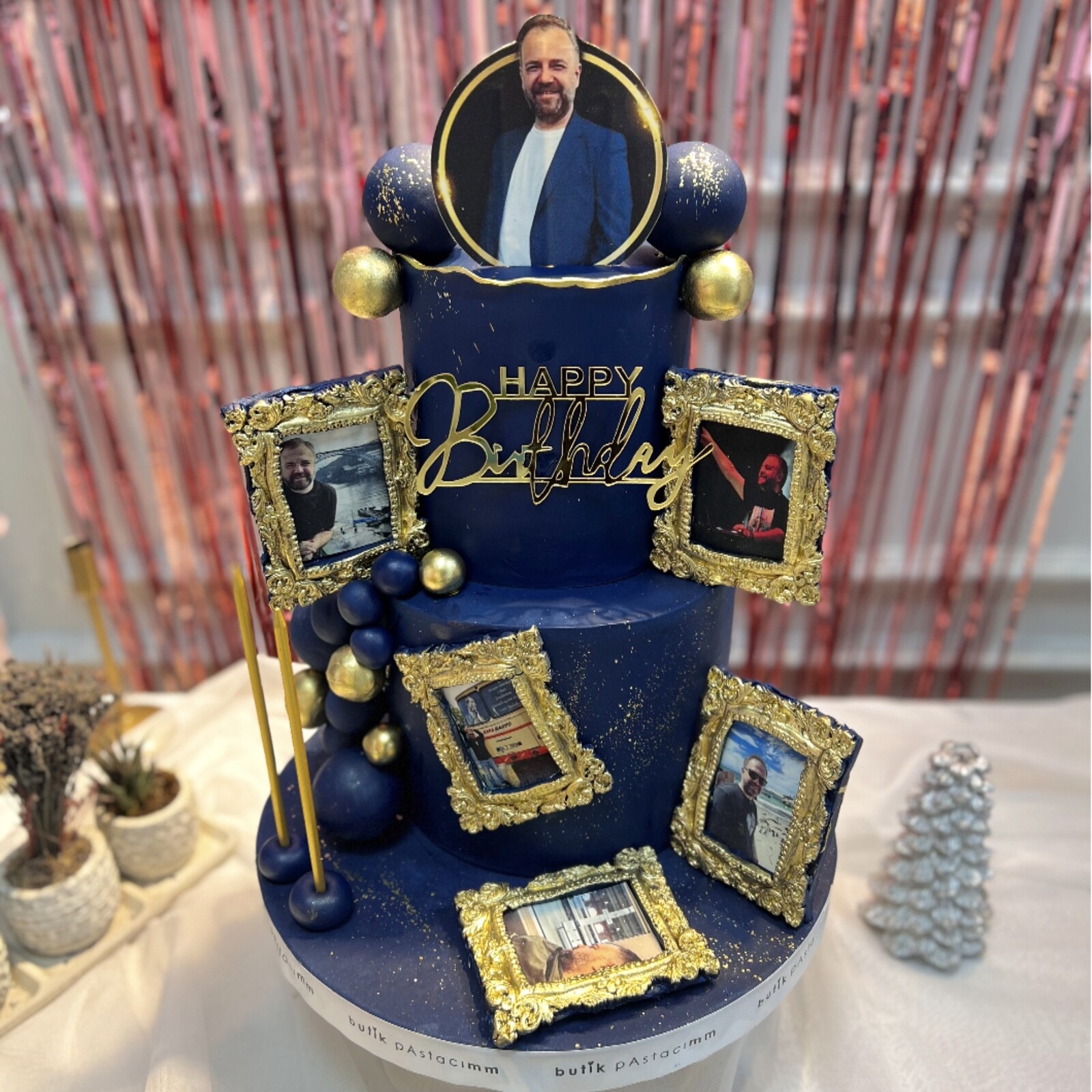 Fotoğraf Çerçeveli Pasta