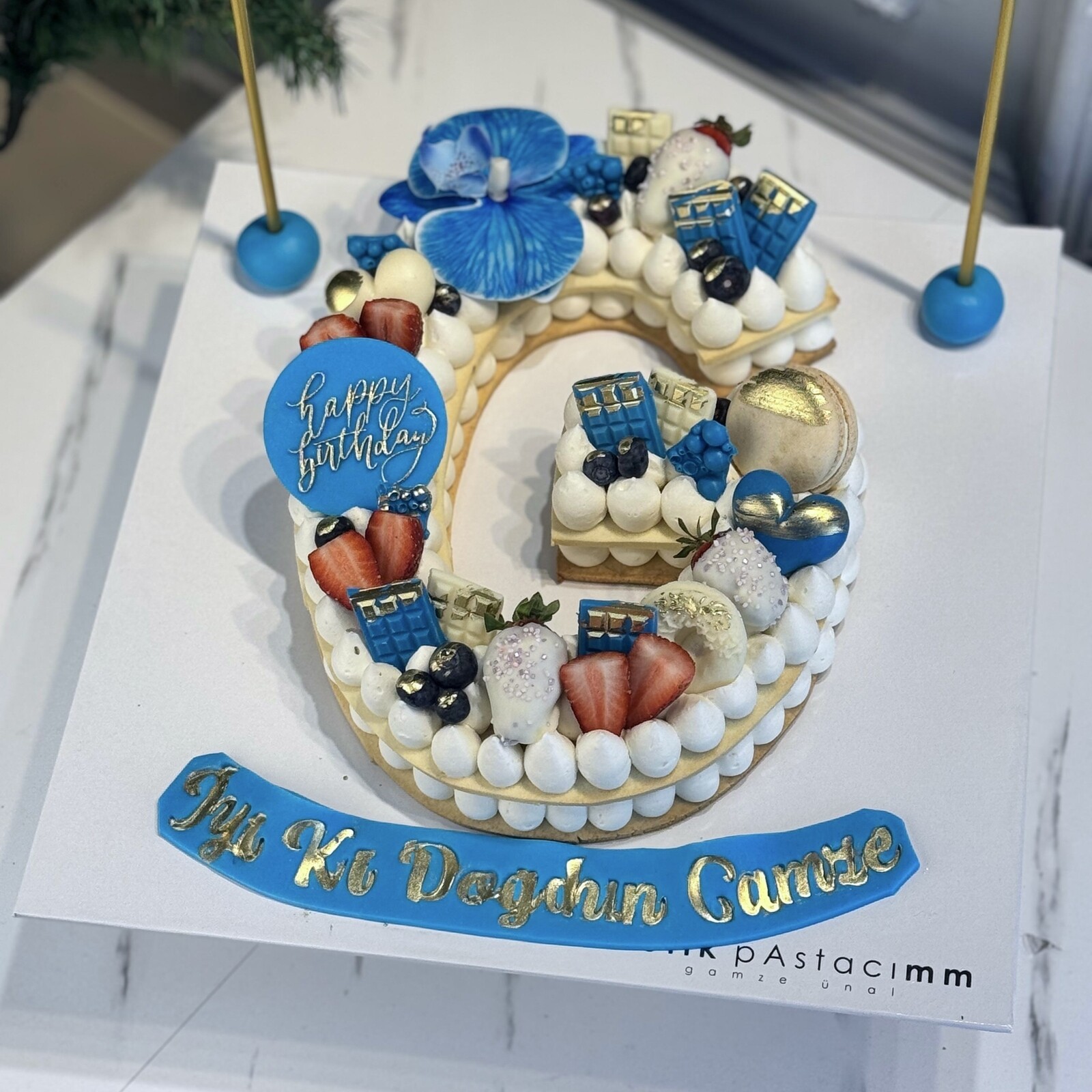 G Harf Kurabiye Pasta