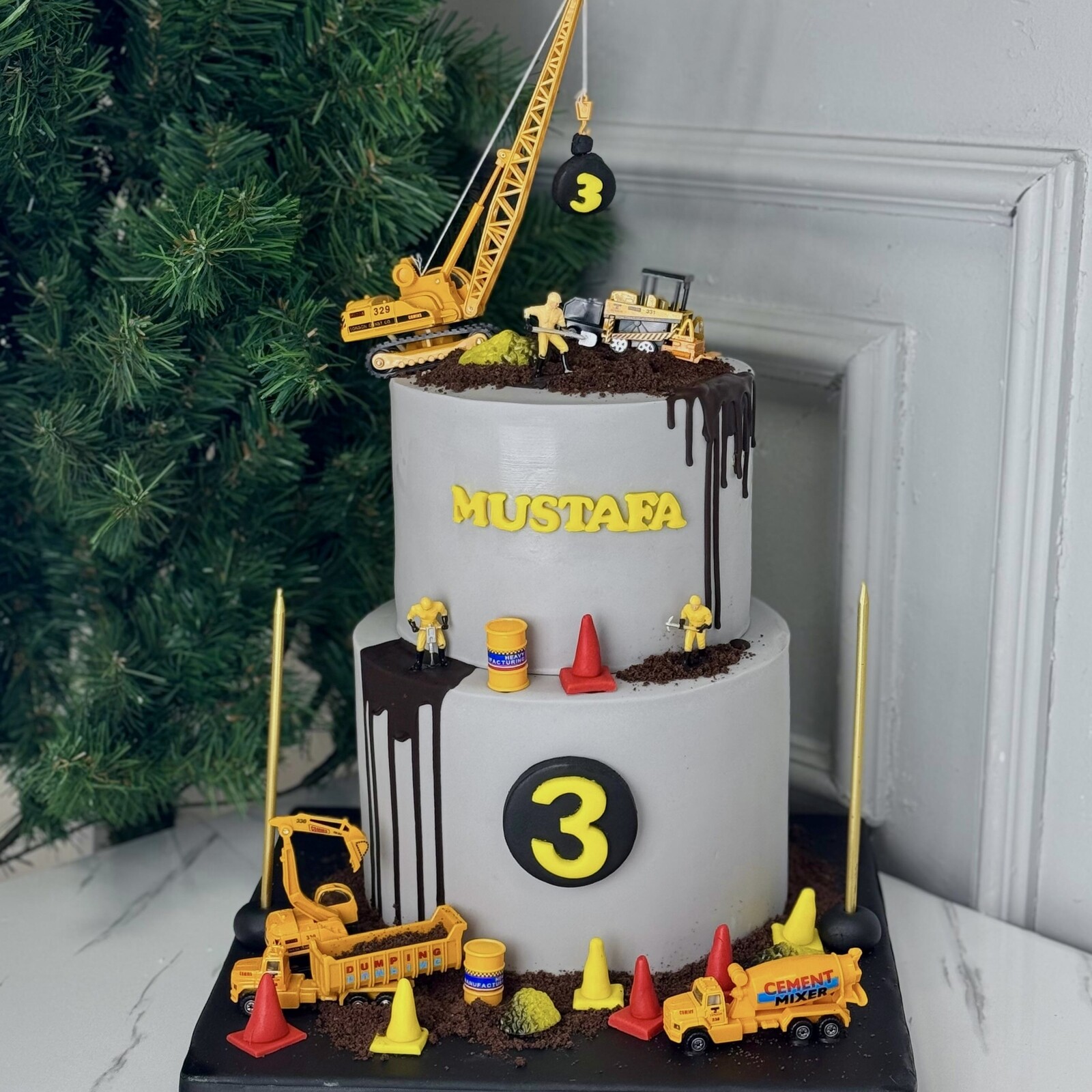 İnşaat Temalı Çocuk Pastası