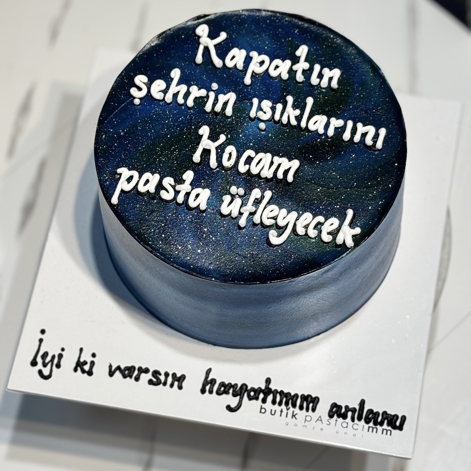 Kocam Özel Yazılı Pasta