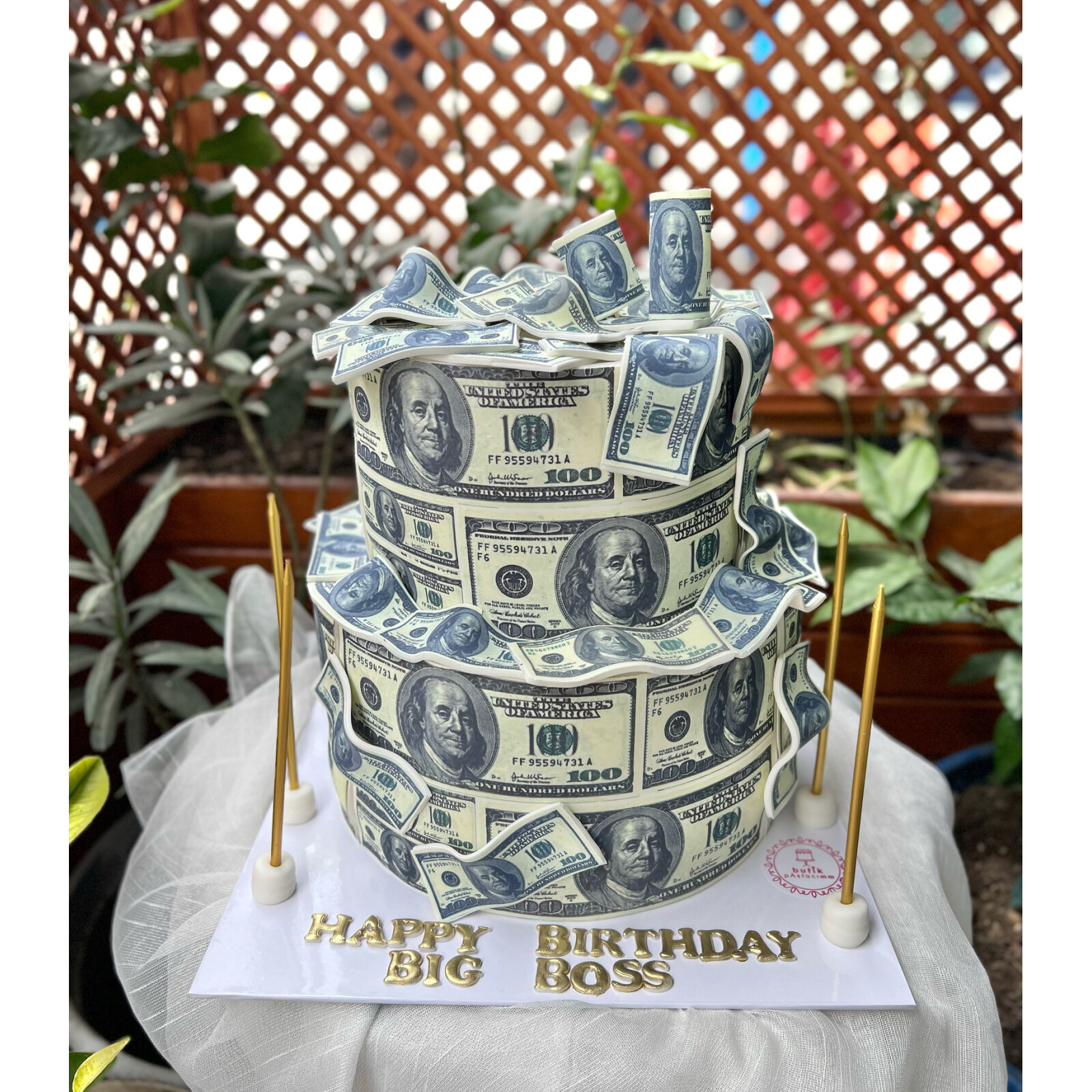 Para Detaylı Tasarım Pasta