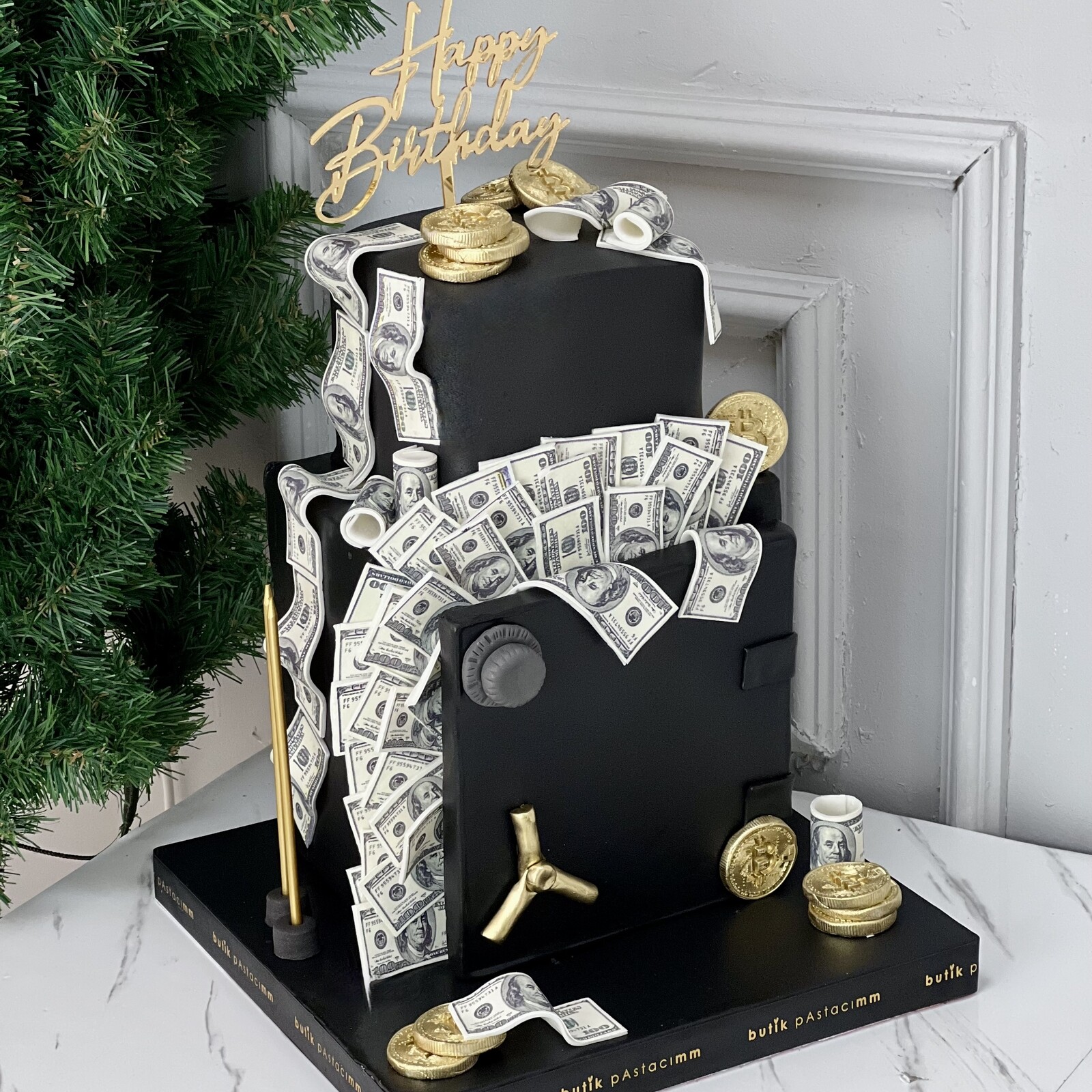 Para Kasalı Tasarım Pasta