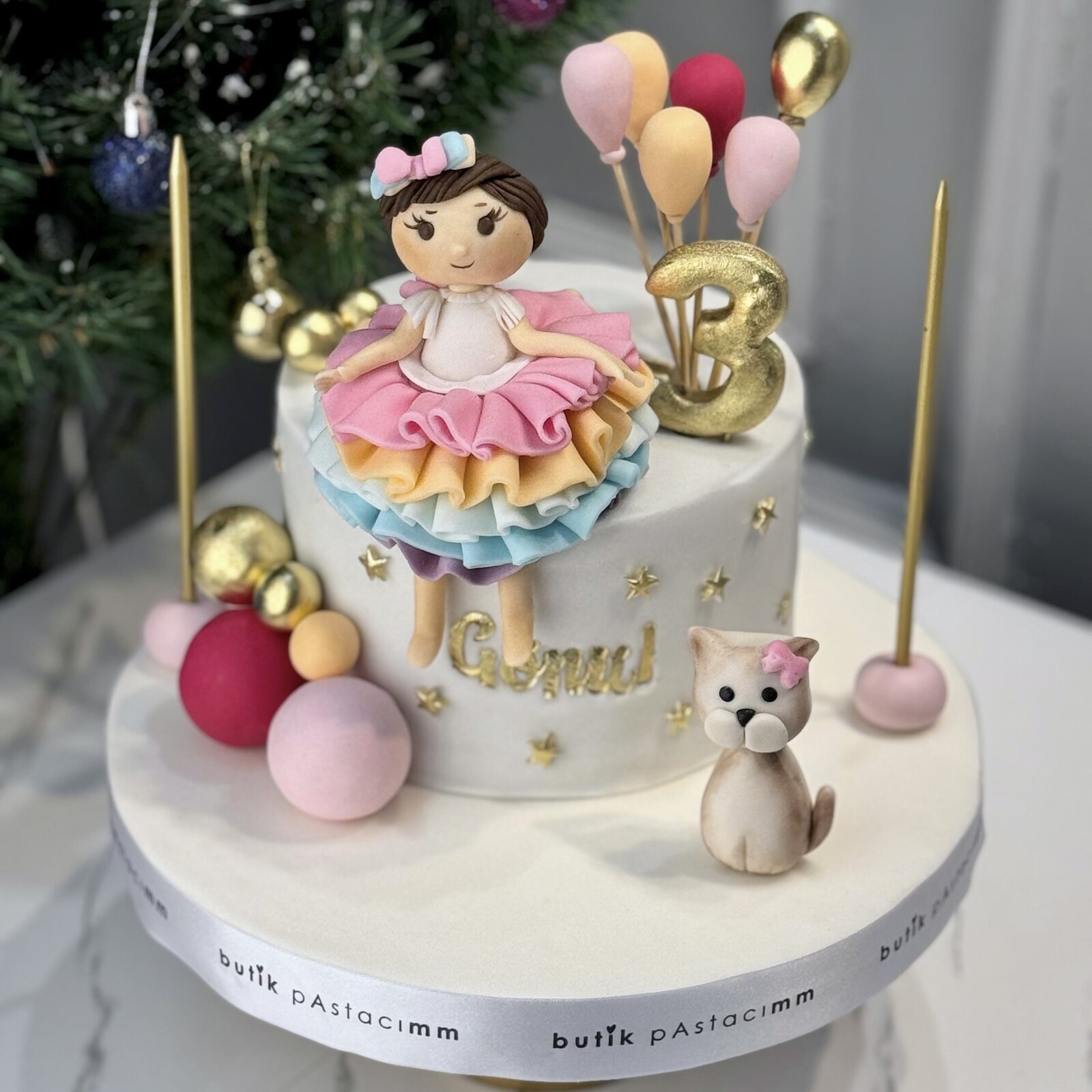 Prenses Figürlü Çocuk Pastası