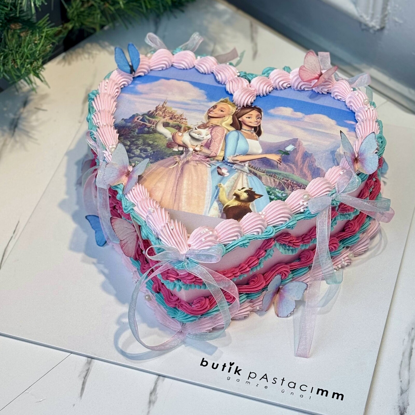 Prenses Resim Baskılı Çocuk Pastası