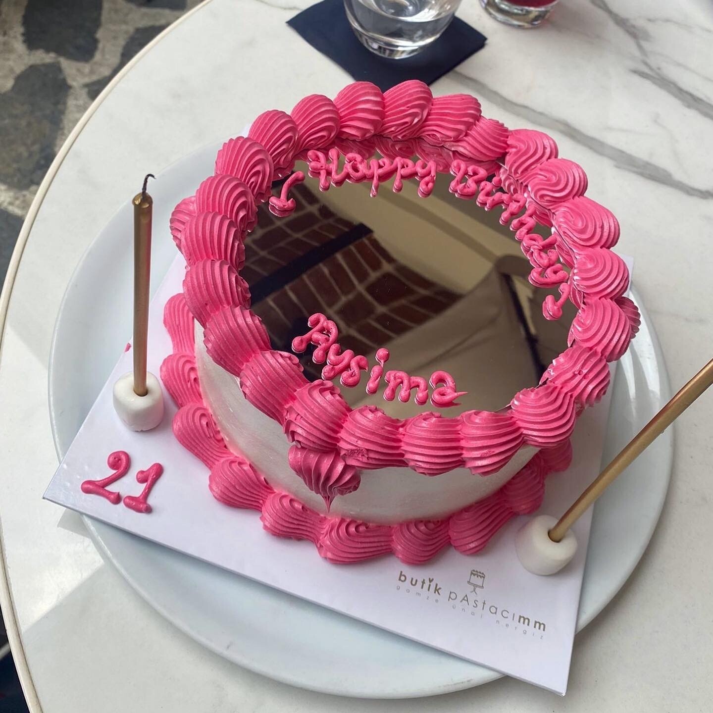 Selfie Aynalı Kremalı Pasta