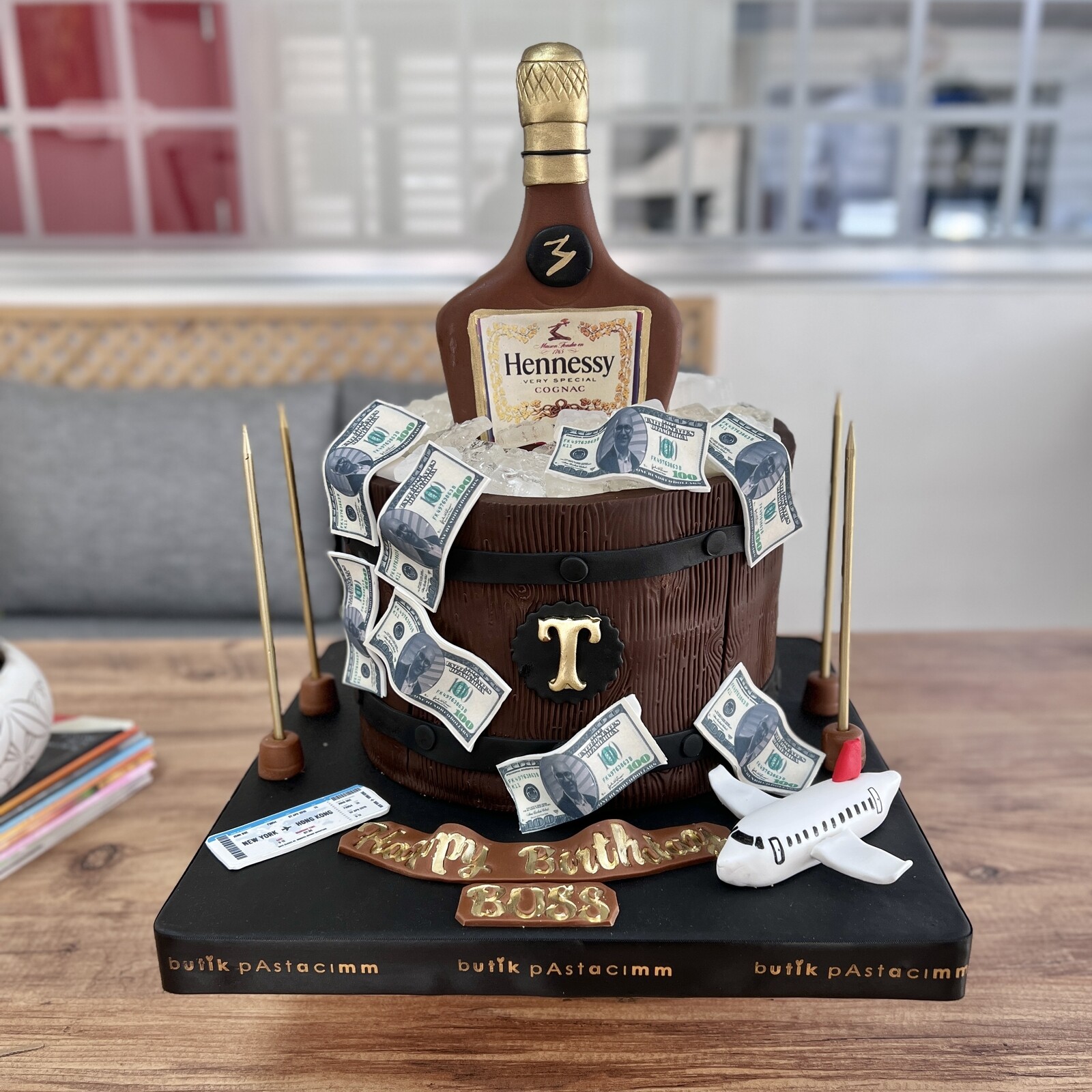 Şişe Tasarımlı Pasta