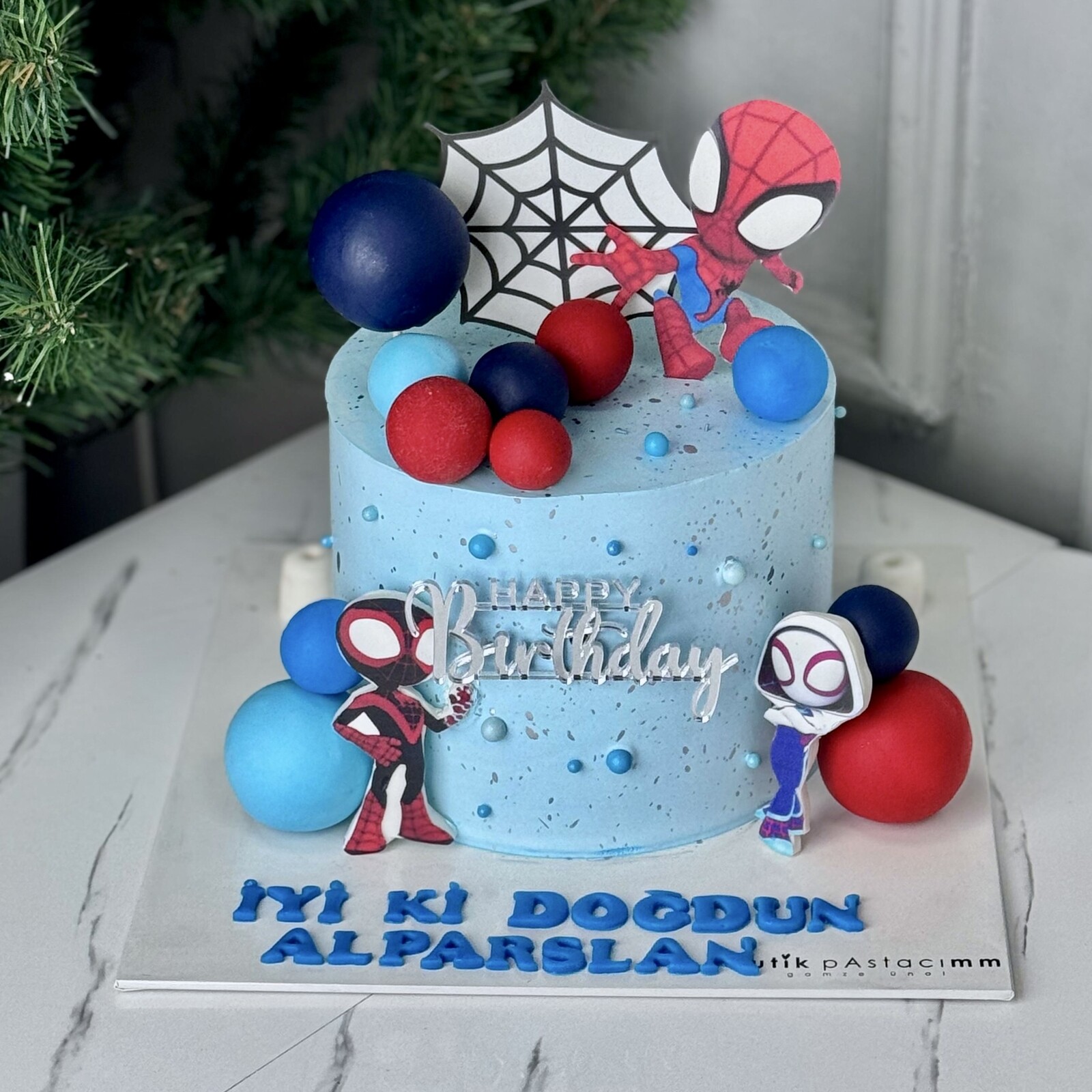 Spiderman Çocuk Pastası