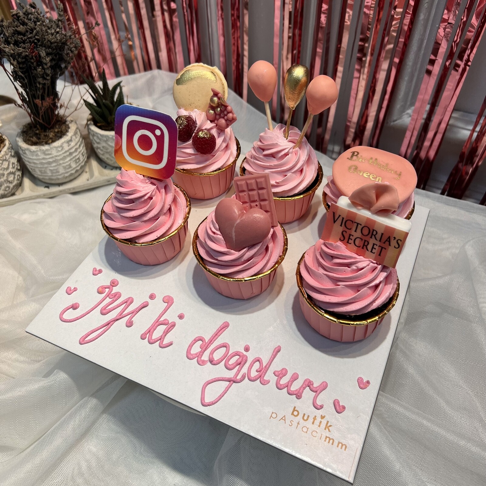 Tasarım Cupcake ( Pembe )