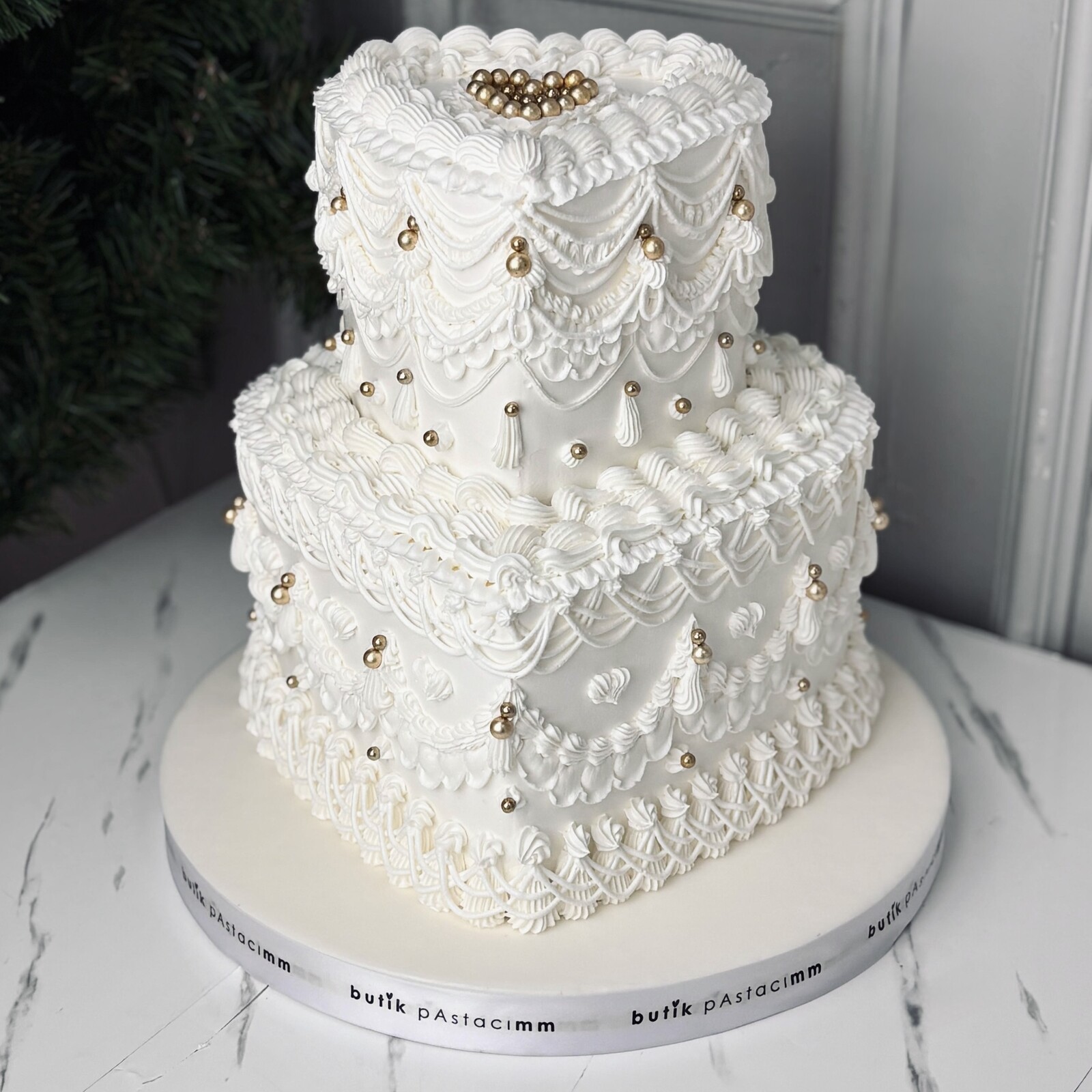 Vintage Nişan Pastası