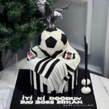 Beşiktaş Temalı Taraftar Pastası