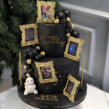 Fotoğraf Çerçeveli Kişiye Özel Pasta