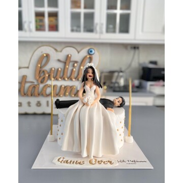 Gelin Damat Tasarımlı Pasta