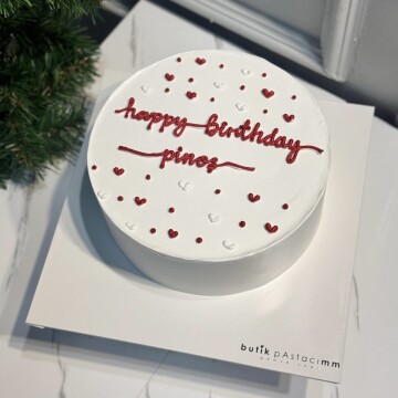 Minik Kalpli Basic Yazılı Pasta