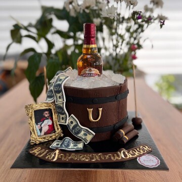 Orjinal Şişe Dizaynlı Tasarım Pasta 4