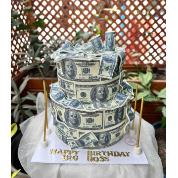 Para Detaylı Tasarım Pasta