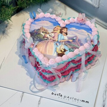 Prenses Resim Baskılı Çocuk Pastası