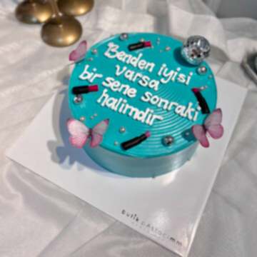 Ruj ve Disco Toplu Yazılı Pasta