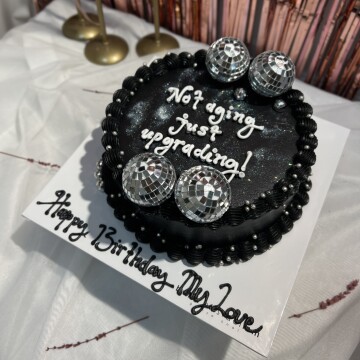 Siyah Simli Disco Toplu Pasta