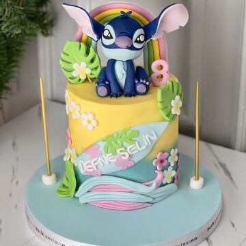 Stitch Temalı Doğum Günü Pastası