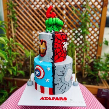 Süper Kahramanlar Çocuk Pastası