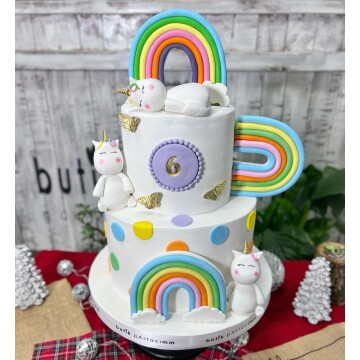 Unicorn Tasarımlı Çocuk Pastası