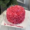 Pembe Gül Detaylı Sevgiliye Hediye Pasta