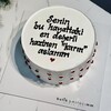 Senin En Değerli Hazinen Karın Aslanım Yazılı Pasta