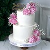 Yenilebilir Çiçekli Nişan Pastası